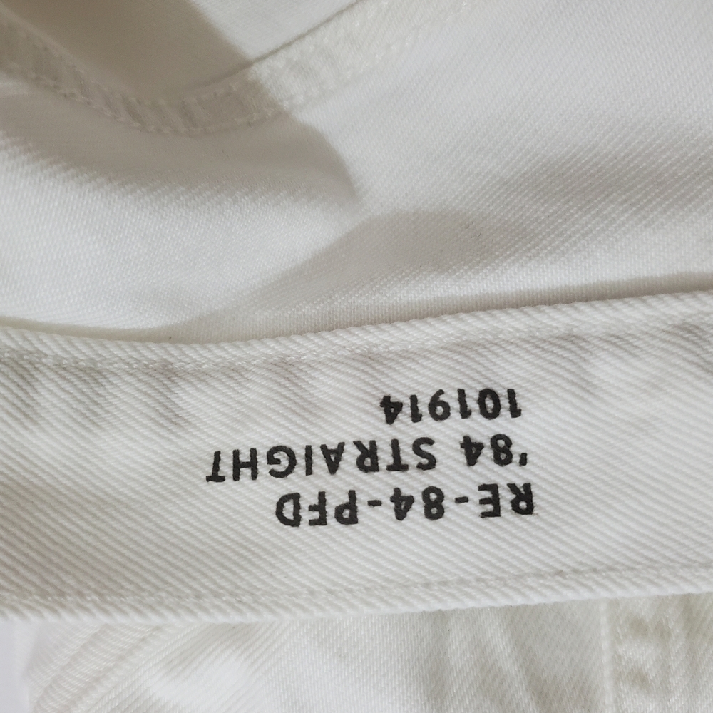 NWT J. Crew Jeans Mid-rise Straight 1984 Rigid Denim White Size 30 - Picture 3 of 12